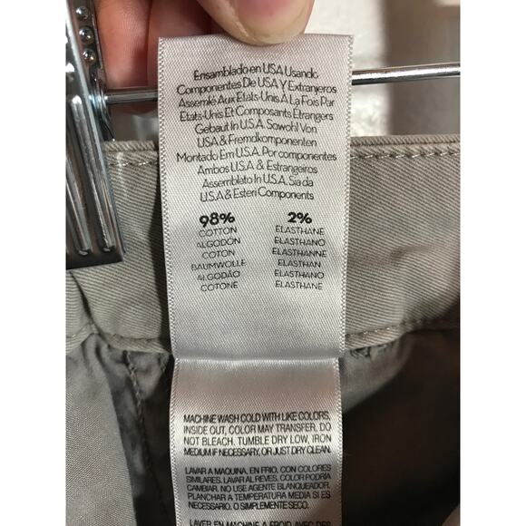 Mother Denim Womens 25 The Shaker Prep Fray Killing Time Tan Pink Racing Stripe - Picture 10 of 13